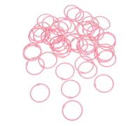JOINPAYA 50Pcs Pink Metal Loose Leaf Binder Rings 40Mm Inner Diameter Small Round Binding Rings for Index Cards Flashcard Organizer Keychain Clips for School Home Office