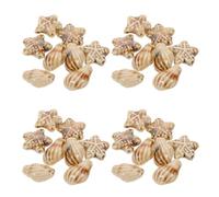 JOINPAYA 50pcs Porcelain Ceramic Ocean Animal Beads Set 25 Conch Shape Beads and 25 Sea Star with Large Holes for DIY Jewelry Making Bracelet Crafting Supplies Handmade Seashell Charms