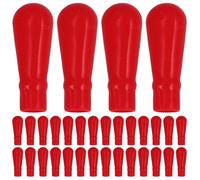 JOINPAYA 50pcs Reusable Red Silicone Pipette Caps for Eyedropper and Pipette with Simple Installation and Easy Identification, for Scientific and Experimental Purposes, Sturdy Laboratory