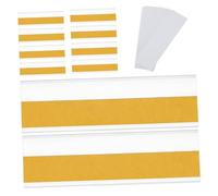 JOINPAYA 50pcs Self-Adhesive Label Holder Rack with PVC Plastic Pockets and White Card Inserts 3x10cm for Price Tags, Storage Bin Labels, and Retail Shelf Organization
