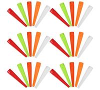 JOINPAYA 50pcs Small Plastic Golf Tees Flat Design Sturdy Training Accessory for Practice on Golf Course with Pitch Fork Function Random Color