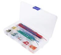 JOINPAYA 560pcs Breadboard Jumper Wires Kit with Assorted Lengths Pre-cut Right-angled Ends Solderless Flexible Electrical Wires for Prototyping and Circuit Testing with Random Color