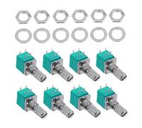 JOINPAYA 5k Potentiometer Set 10pcs Sealed Audio Potentiometers 15mm Knurled Shaft Amplifier Volume Control