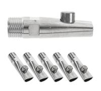 JOINPAYA 5pcs Automatic Pig Waterer Pig Drinking Nozzle Stainless Steel Copper Silver for Cow Sheep Automatic Drinking Water Leak-proof Livestock Feeding Watering Supplies