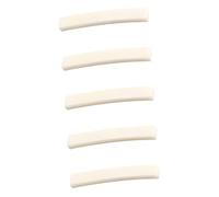 JOINPAYA 5pcs Bone Guitar Nuts for Acoustic and Electric Guitars 4 x 0.63 x 0.34cm Replacement Saddles for String Stability and Tone Enhancement