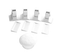 JOINPAYA 5pcs Boy Girl Safety Locks Abs Material Easy to Install Invisible Door and Drawer Locks for Home