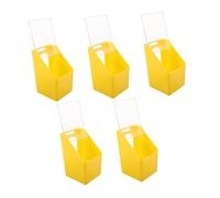 JOINPAYA 5pcs Hanging Pet Feeder for Dove Cage Pigeon Cage Lid Single Hole Bird Feeding Box for Outdoor Poultry