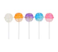 JOINPAYA 5Pcs Mini Resin Lollipop Charms for Jewelry Making DIY Crafts, Small Candy Ornaments in White, Pink, Orange, Blue, Purple - Decorative Accessories for Bracelets, Earrings,