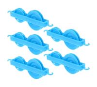 JOINPAYA 5pcs Plastic Double Pulley Teaching Aids Set for Physics Mechanics Experiments, Student Pulley Equipment for School Supplies and Science Kits