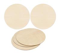 JOINPAYA 5pcs Round Wood Boards for Crafts Unfinished Wood Rounds with Smooth Surface, for Painting and School Projects to Enhance Creativity