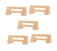 JOINPAYA 5pcs Sanxian Replacement Bridge Artisan Sanxian Accessory Bamboo Aged Bamboo Material Rustic Grain Artistic Beauty Noise Reduction Tone Enhancement for Professional Concerts