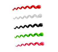 JOINPAYA 5pcs Silicone Bike Brake Cable Sleeves Protective Tubing Covers for Frame Scratch Prevention Lightweight Shock-absorbing Anti-slip in Red Green Pink Black Transparent