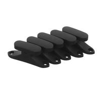 JOINPAYA 5pcs Violin Bow Holder Clips Replacement Case Secure Fittings Black Plastic Wear-resistant Materials Elegant Appearance Protecting Instrument Secure Hold for Travel Outdoor