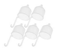 JOINPAYA 5pcs Viscosity Measuring Cups for Paint Sprayer and Ink Testing, White Plastic Pouring Funnels, Portable and Enhances Productivity, Suitable for Automotive Paint Viscosity