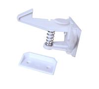 JOINPAYA 5pcs White Cabinet Locks Child Safety Drawer Locks with Key, Plastic Material, No Tools Required and Easy to Install for Kitchen Cupboards and Cabinets