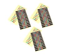 JOINPAYA 6 Pcs Guitar Fretboard Sticker Set Paper Guitar Fretboard Decals and Scales Learning Easy to Carry
