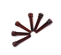 JOINPAYA 6 Pcs Natural Rosewood String Pegs for Folk Acoustic Guitar Bridge Replacement, Improve Sound Quality and Clarity with Classic Delicate Appearance, to Replace Old Or Broken Guitar