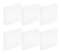 JOINPAYA 6 Pcs White Light Switch Cover Plate with Wear-Resistant PC Material and Multifunctional Design, 86 Type Wall Plate Cable Cover for Homes and Offices, Mounting Hole Spacing 60mm