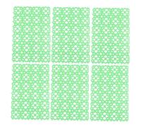 JOINPAYA 6-piece Rabbit Cage Mats Anti-slip Pet Pads for Hamsters Chinchillas and Guinea Pigs Random Green Color Sturdy Plastic Foot Cushions