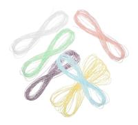 JOINPAYA 6 Rolls Pearl Shine Embroidery Thread Assorted Color Polyester Convenient Sewing Supplies for Embroidery Users