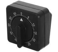 JOINPAYA 60-minute Mechanical Kitchen Baking Timer Black Rotating Egg Timer for Cooking and Study Time Management Compact Manual Countdown for Home and Restaurant Use