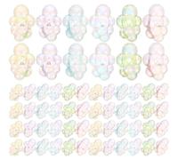JOINPAYA 60pcs Acrylic Bubble Cluster Beads for Miniature Craft Pieces, Silky Smooth Surface Flexible Crafting Uses, for Fairy Garden Miniatures the Sea Party Decor