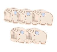 JOINPAYA 60pcs Elephant Green Paper Word Cards Thickened Multi-Function Blank Note Cards for DIY Messages Compact Portable for Daily Use and Office Supplies