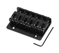 JOINPAYA 65mm Metal Fixed Guitar Saddle Bridge Plate with Screws Wrench for Electric Guitar Fully Adjustable and Easy Access