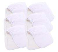 JOINPAYA 6pcs Bamboo Fiber Diaper Inserts Cloth Diaper Liner Reusable Bamboo Fiber Inserts