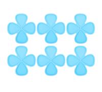 JOINPAYA 6pcs Blue Silicone Guitar Plectrum DIY Mold Set Flexible Resin Casting Molds for Handmade Crafting and Guitar Pick Making