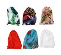 JOINPAYA 6pcs Bohemian Headbands Set for Women - Stretch Fashion Hairbands with Patterned Design, Red Green Black White Cream Dark Green, Lightweight Hair Decor for Running and Daily Wear