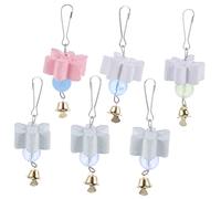 JOINPAYA 6pcs Calcium Bird Grinding Beak Toys for Parrots Pet Chewing Toys Safe Chew and Teething Playthings for Budgies African Grey and Conures Selection