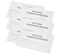 JOINPAYA 6pcs Checkbook Registers Large Print Financial Transaction Record Books Personal Check Register Organizer Currency Expense Tracker for Home and Office Use