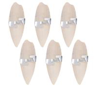 JOINPAYA 6pcs Cuttlebone Chewing Set with Metal Holder for Parrots and Small Pets, 10-12Cm Calcium Molar Bird Bite for Beak Health and Teeth Grinding