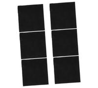 JOINPAYA 6pcs Dual-sided Microfiber Cleaning Cloth for Musical Instruments Gentle Polishing and Wiping Tool for Guitars Pianos Clarinets Trumpets and Saxophones Black Flannelette Material