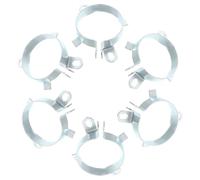JOINPAYA 6pcs Electrolytic Capacitor Securing Bracket Clips 35mm Metal Mounting Clamp with Dual Fixing Holes for PCB and Audio Electronics Circuit Board Maintenance