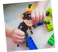 JOINPAYA 6Pcs Flexible Plastic Soldier Figures Military Model for Figures with Moveable Arms Educational Army Playset for Imaginative Role Play and Concentration Training