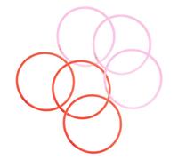 JOINPAYA 6pcs Floating Plant Rings for Aquarium Fish Tank Plastic Isolation Circles for Duckweed Feeding Barrier Natural Look Enhancer for Freshwater Tanks