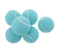 JOINPAYA 6pcs High Elasticity Rubber Tennis Training Balls Sky-blue for Beginner Practice and Playful Tennis Sessions Junior Sports Equipment
