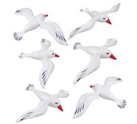 JOINPAYA 6pcs Inflatable Seagull Balloon: Beach Inflatable Seagull Decorations Seagull Blow Up Party Balloons for Swimming Pool Beach Party Decor