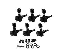JOINPAYA 6pcs Locked String Tuning Pegs Guitar Machine Heads Accurate Tuning Pegs for Acoustic Electric Guitar Use Key Lock for String Adjusting