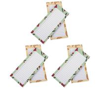 JOINPAYA 6pcs Magnetic Refrigerator Notepads Set - Tear-off Grocery Shopping List Pads with Fruit Design - Magnetic Kitchen Planner for Weekly Meal Planning and Fridge Organization