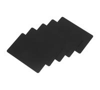 JOINPAYA 6pcs Matte Black Aluminum Blank Business Cards for Engraving - Metal Name Tags for Events and Parties - Sturdy Aluminum Business Card Blanks for DIY