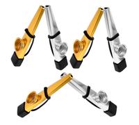 JOINPAYA 6pcs Metal Kazoo for Boys and Girls and Adults Compact and Musical Instrument for Ukulele and Guitar Performance Easy to Play Flute Membranes Portable Design