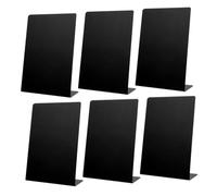 JOINPAYA 6pcs Mini Chalkboard Signs 152x210mm Matte Black Food Chalkboard Labels for Menu Price Tabletop Display Message Boards for Buffet Party Self-Service