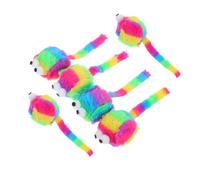 JOINPAYA 6pcs Plush Cat Mouse Toys Filled with Catnip for Interactive Indoor Pet Entertainment, Cute Realistic Mouse Shape Providing Distraction and Fun for Cats