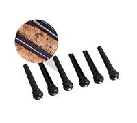 JOINPAYA 6pcs Pom Guitar Bridge Pins Replacement String Nails for Acoustic Guitars Durable and Safe Enhances Sound Quality Fits Standard Bridges