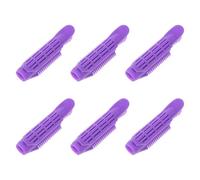 JOINPAYA 6pcs Purple Hair Curling Rollers with Volumizing Root Clips, Self-grip Hair Styling Tools for Women’s Wavy and Bang Curlers, Suitable for Home and Travel Use
