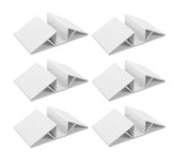 JOINPAYA 6pcs Reinforcement Groove Fittings for Pet Fence and Safety Gate, Sturdy Plastic Triangular Structure with Flexible Space Adaptation for Indoor Stair Safety
