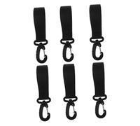 JOINPAYA 6pcs Rotatable Stroller Hooks Hanging Clips for Stroller Bag Organizer Compatible Diaper Bags and Shopping Made of Plastics for Outdoor Use